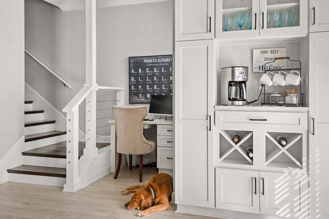 Kitchen-Design-Challenge-Get-the-Look-for-Less-B3 coffee bar in custom kitchen in tampa