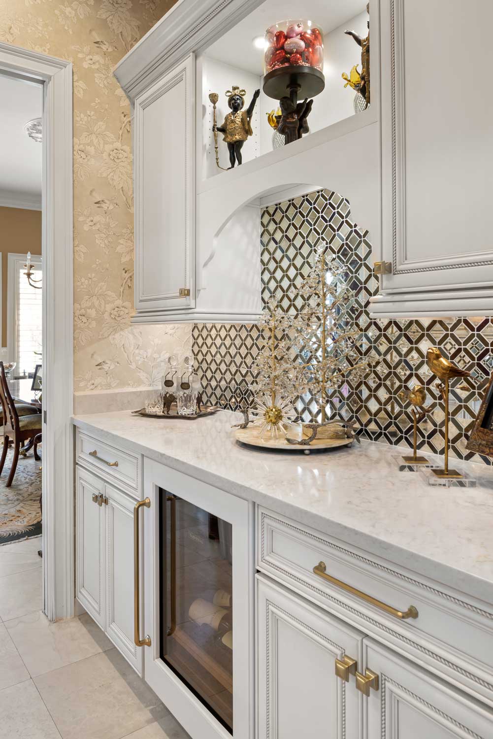 P5-03-10-23-Project-Reveal-Gorgeous-Glam-Kitchen-with-Floral-Laundry-Room kitchen remodel with a butlers pantry in Seminole County, FL