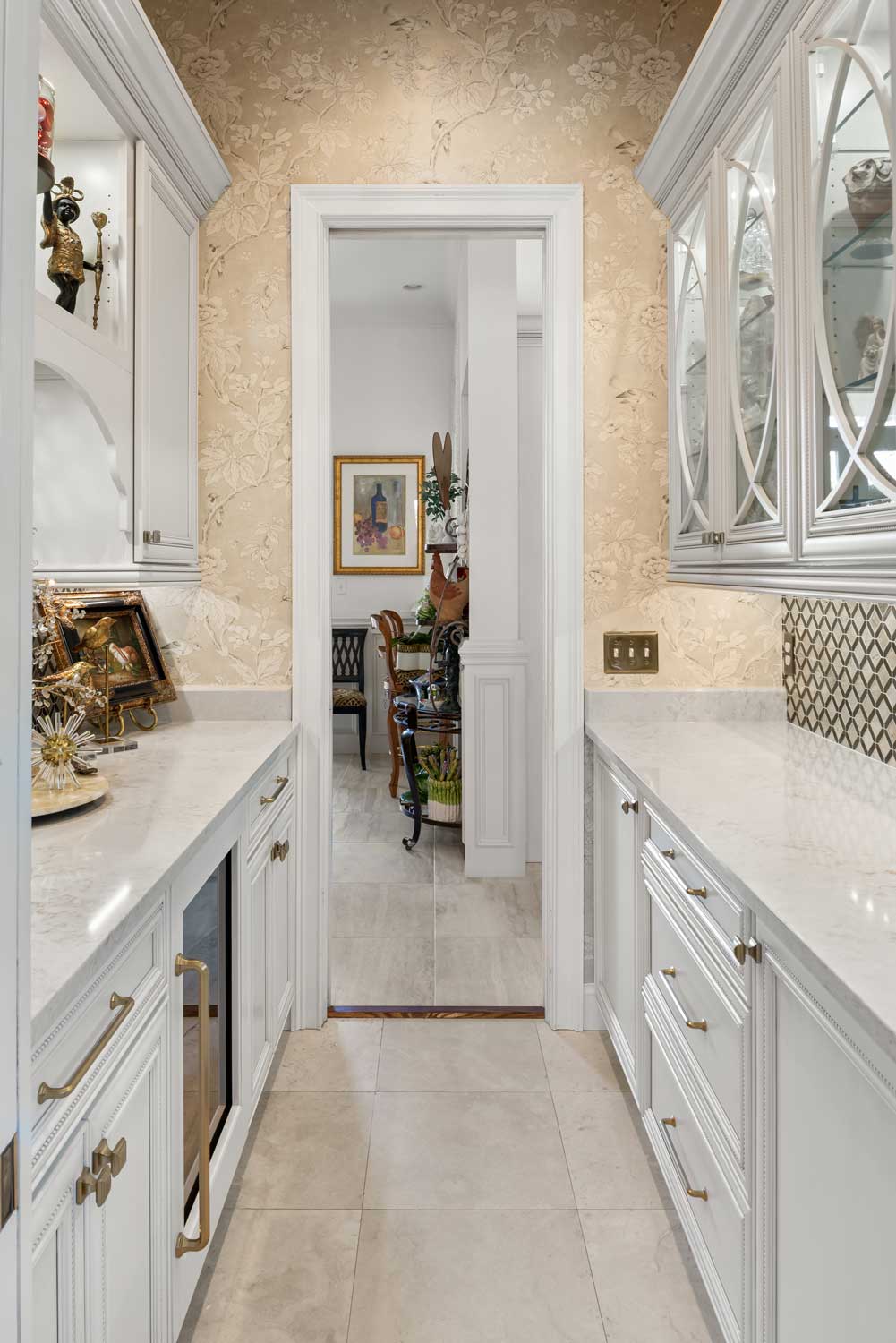 P6-03-10-23-Project-Reveal-Gorgeous-Glam-Kitchen-with-Floral-Laundry-Room kitchen remodel with a butlers pantry in Seminole County, FL