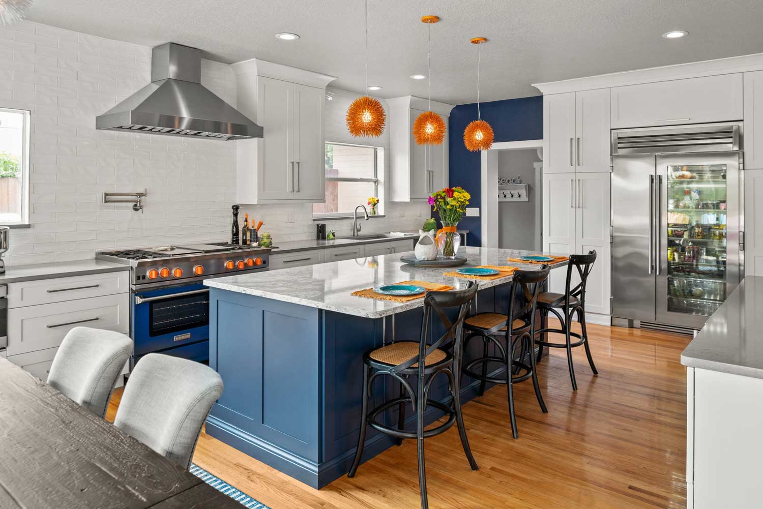 03-31-23-Homeowner-Brightened-Kitchen-with-Pops-of-Color-P1 colorful kitchen remodel in Ormond Beach, fl-03