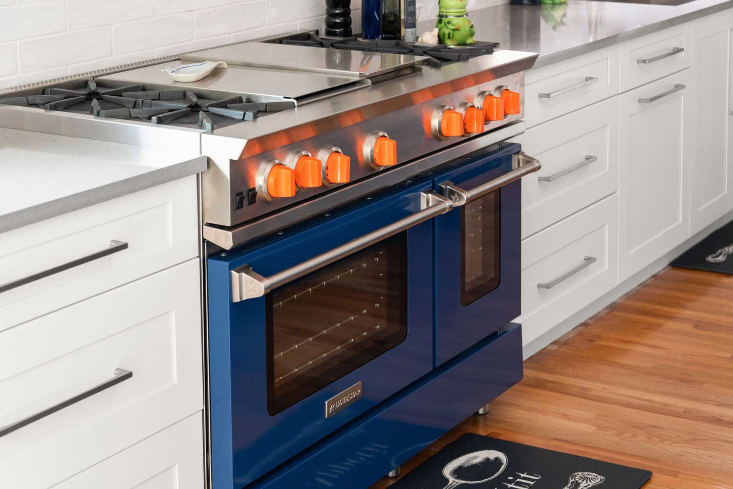 03-31-23-Homeowner-Brightened-Kitchen-with-Pops-of-Color-P3 colorful kitchen remodel with custom appliances in Ormond Beach, fl-02
