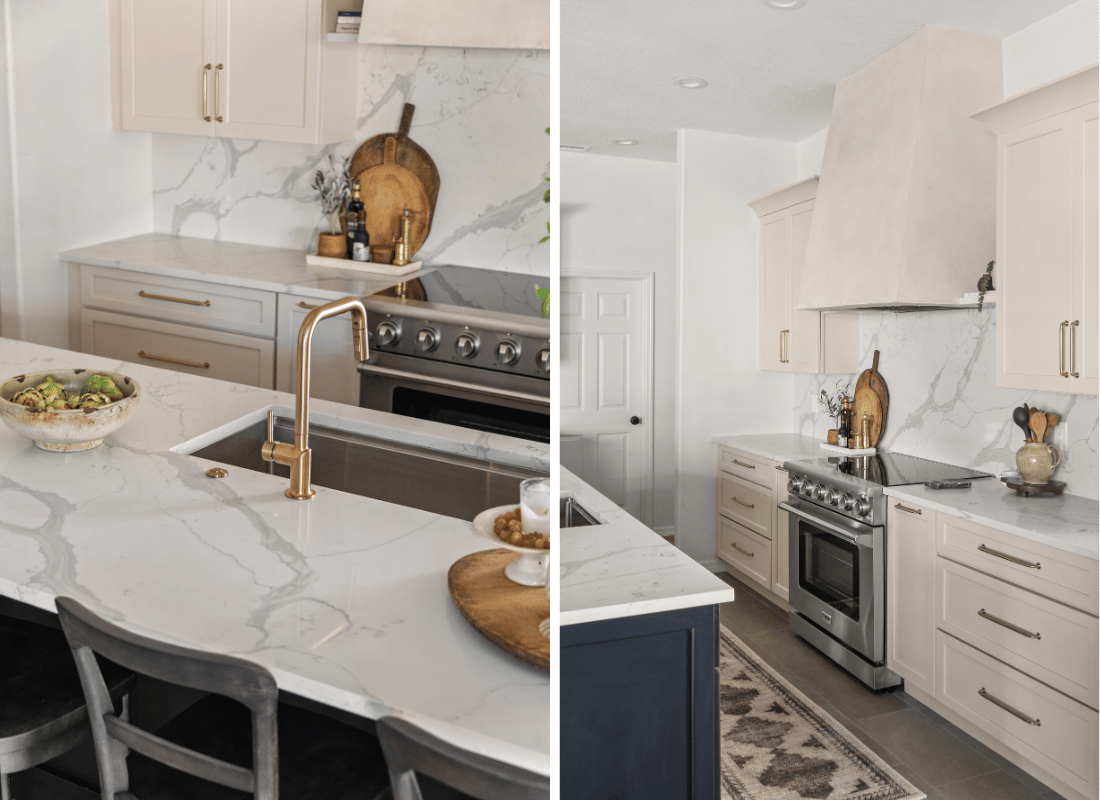 10 tampa kitchen with gold brushed faucet and cream cabinets