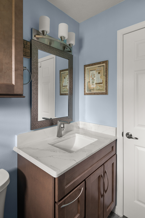 S-W-Clayton--14--481x720-f82bb342-dc5b-4176-94d8-94bd7fe71396 blue guest bathroom with a wood vanity